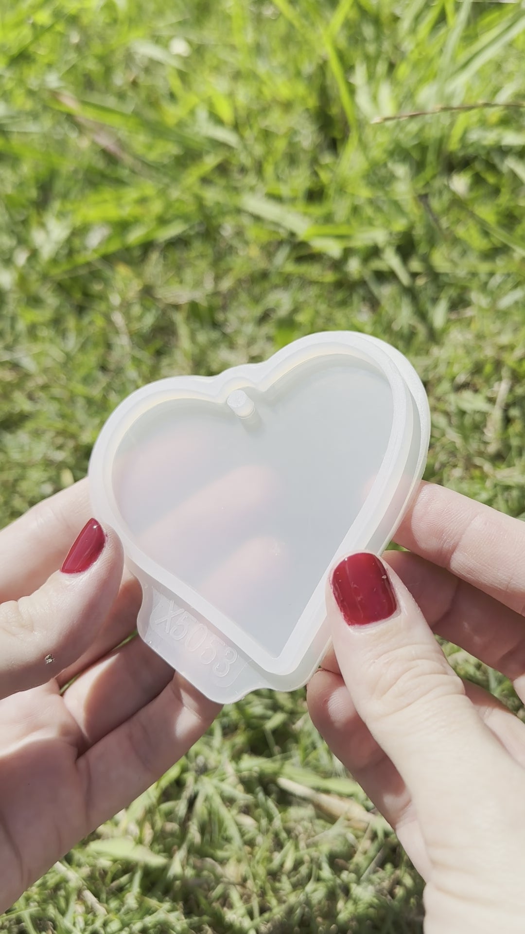 Holographic Heart Keychain - Silicone Mould