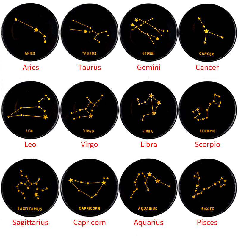 12 pack Zodiac Constellation Coaster Set Silicone Mould