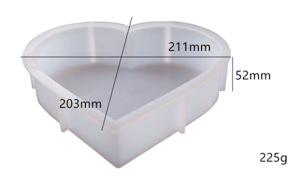 Heart - Large Deep Cast - Silicone Mould