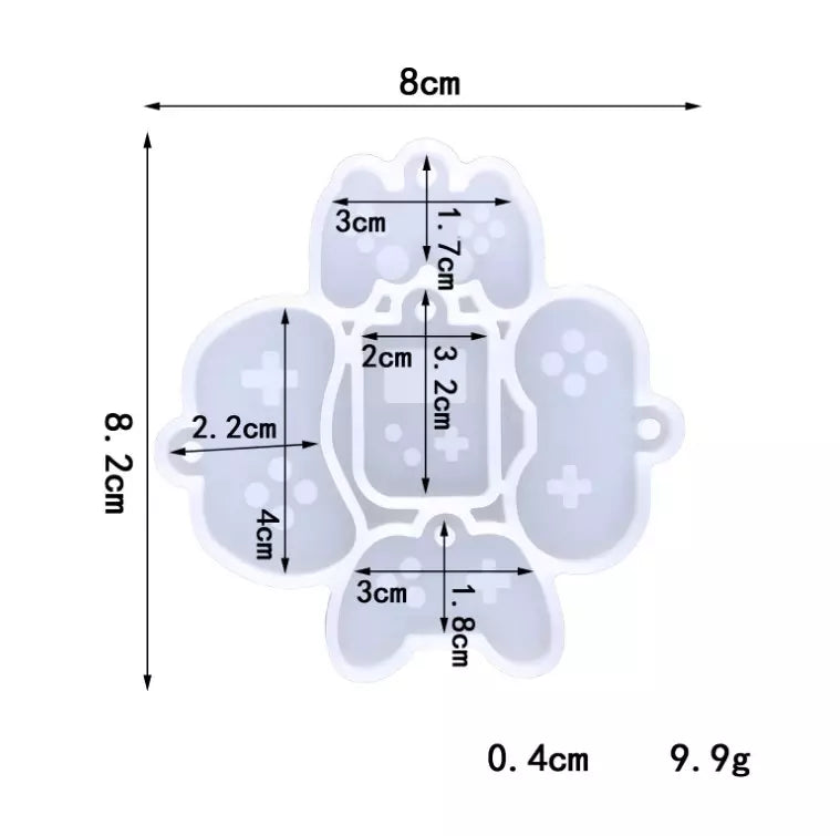 Video Game Keychain - Silicone Mould