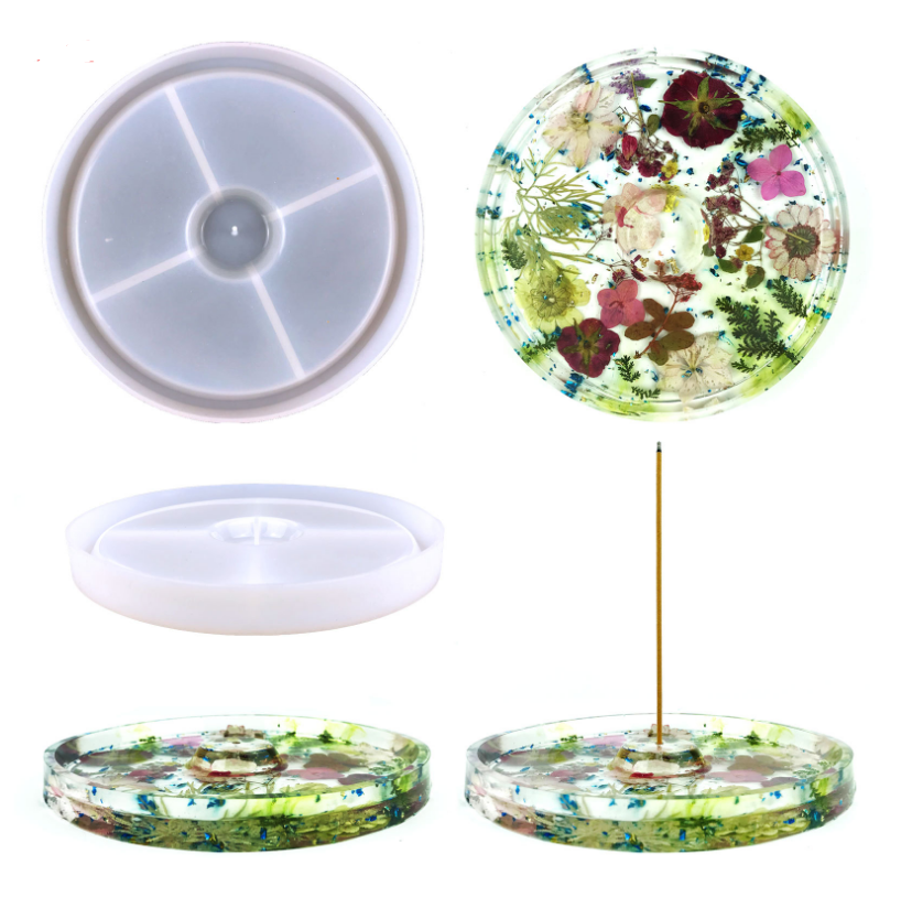 Round Incense Holder - Silicone Mould