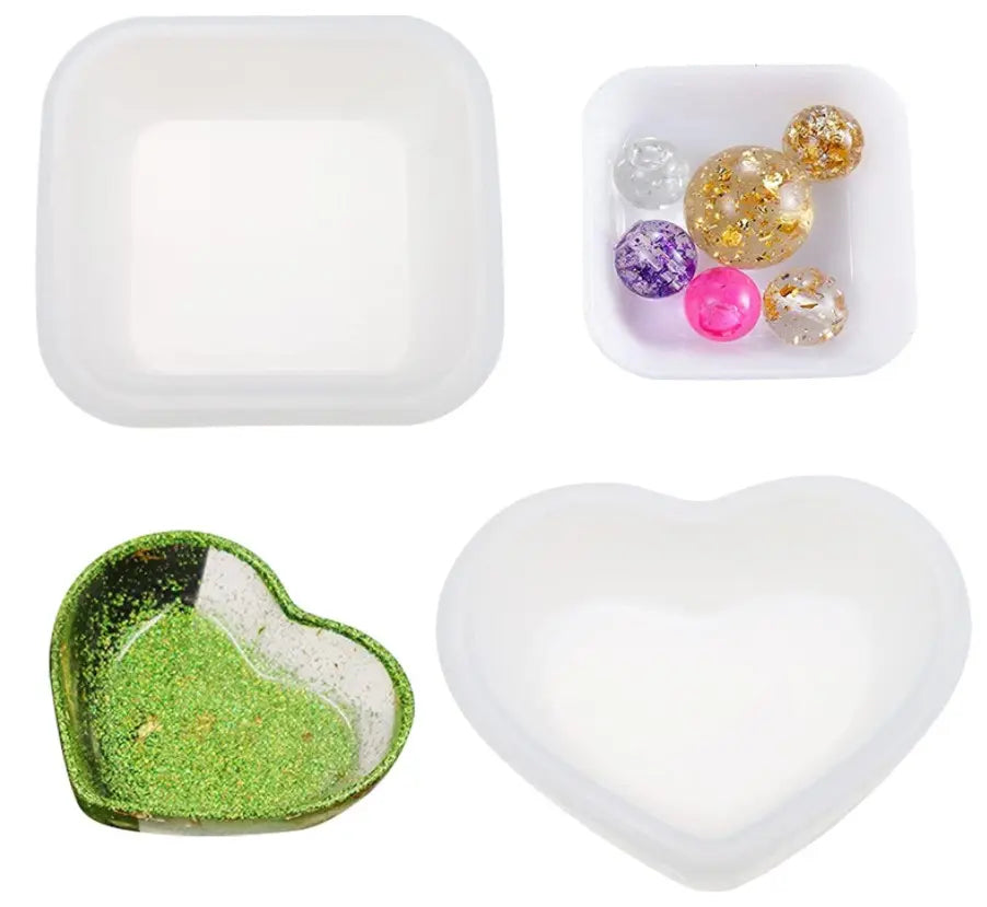 Small Heart Trinket Dish - Silicone Mould