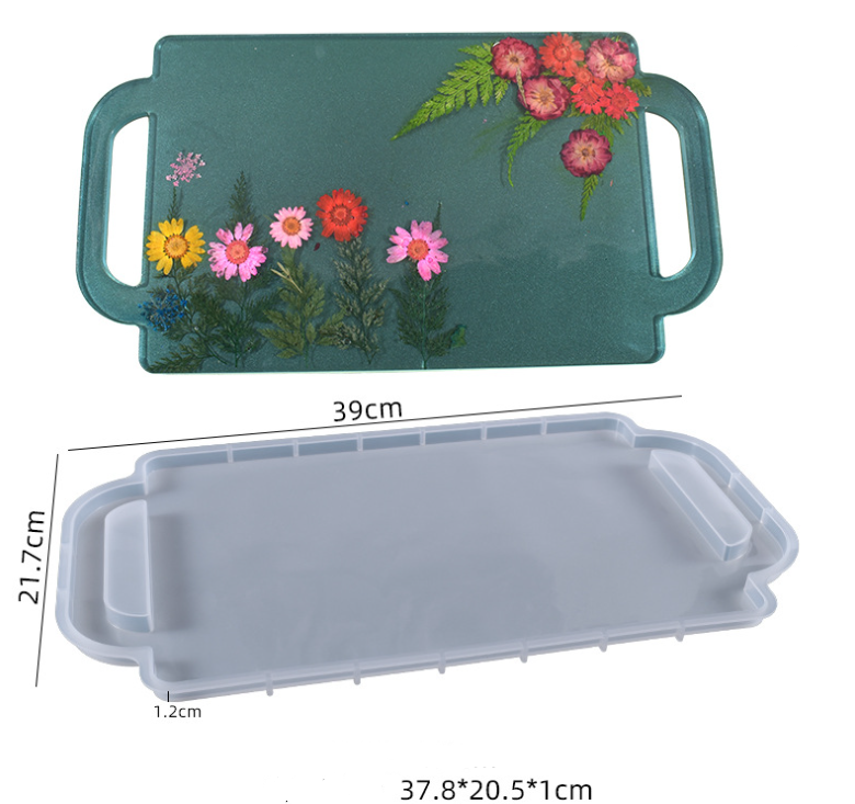 Large Tray with Handles- Silicone Mould, Epoxy Resin Art, Brisbane, Australia