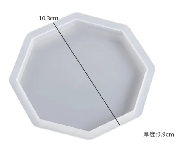 Octagon Coaster & Holder Set - Silicone Mould