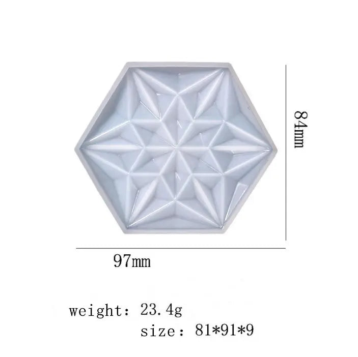 Diamond Coaster - Silicone Mould