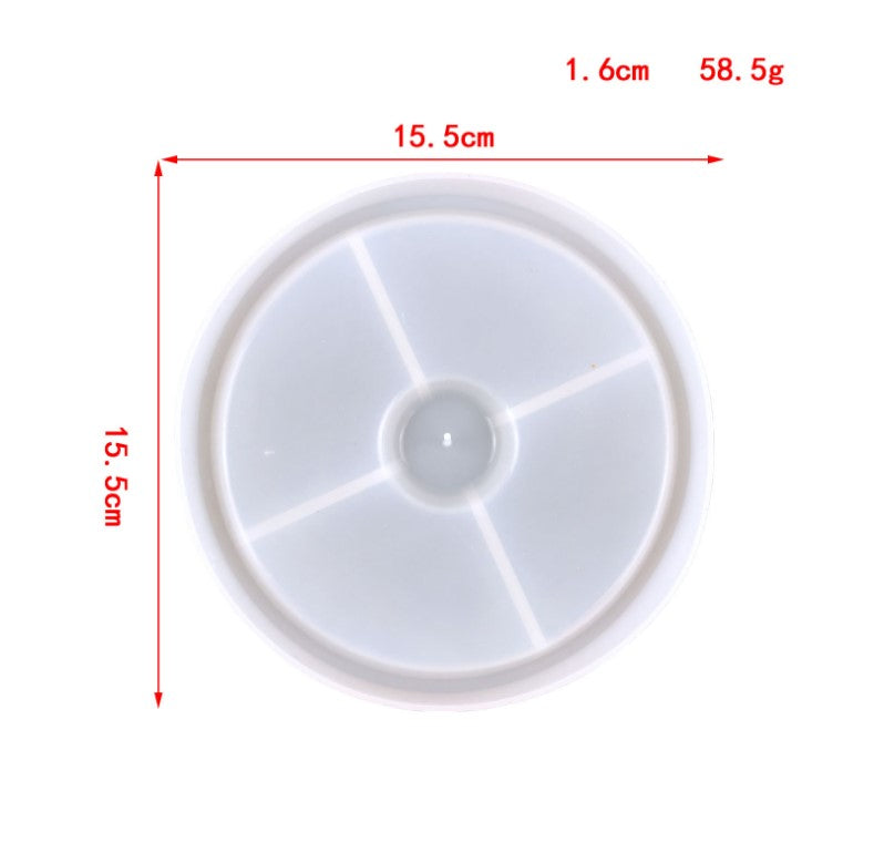 Round Incense Holder - Silicone Mould