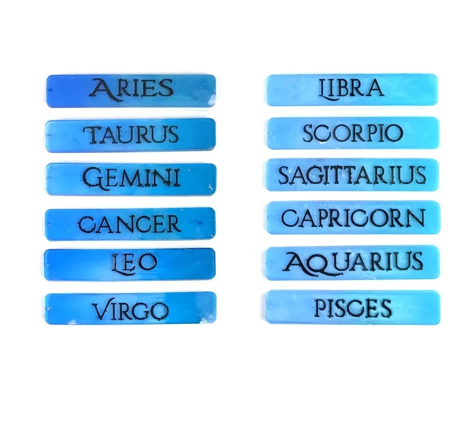 Zodiac Astrology Bookmark Set - Silicone Mould