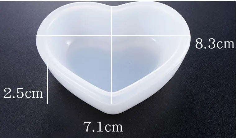 Small Heart Trinket Dish - Silicone Mould