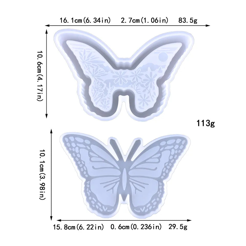 Butterfly Trinket Box - Silicone Mould