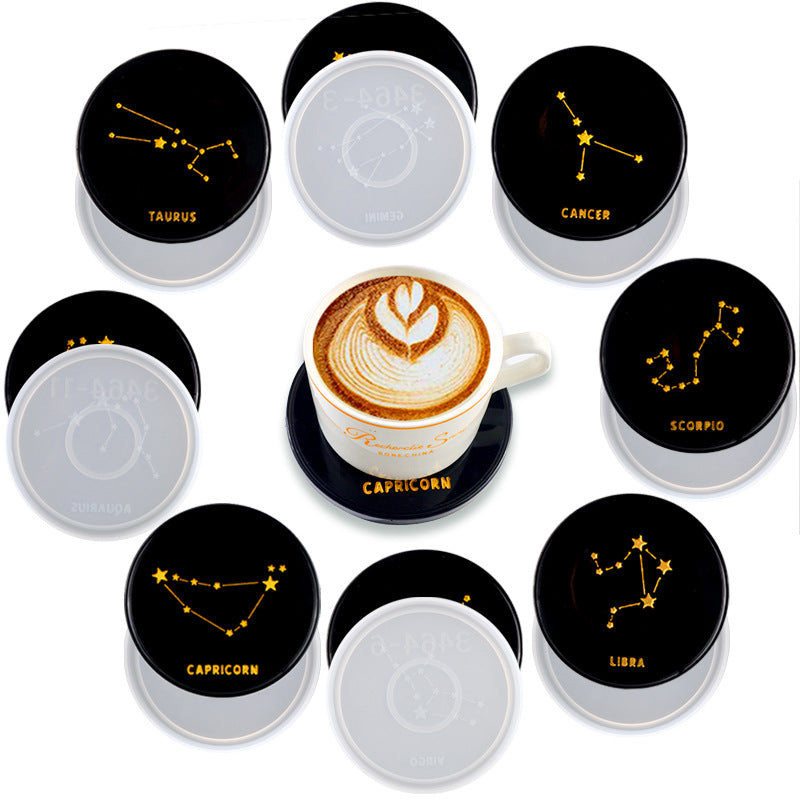 12 Zodiac Constellation Coaster Set Silicone Mould, Epoxy Resin Art, Brisbane, Australia