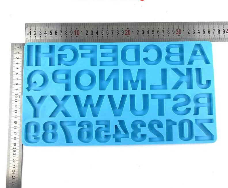 Reverse Alphabet Silicone Mould