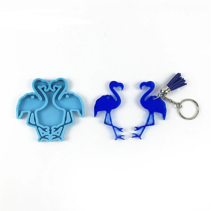 Flamingo Keychain - Silicone Mould, Epoxy Resin Art, Brisbane, Australia