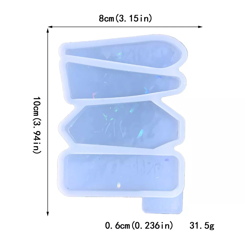 Holographic Hair Clips #2 - Silicone Mould