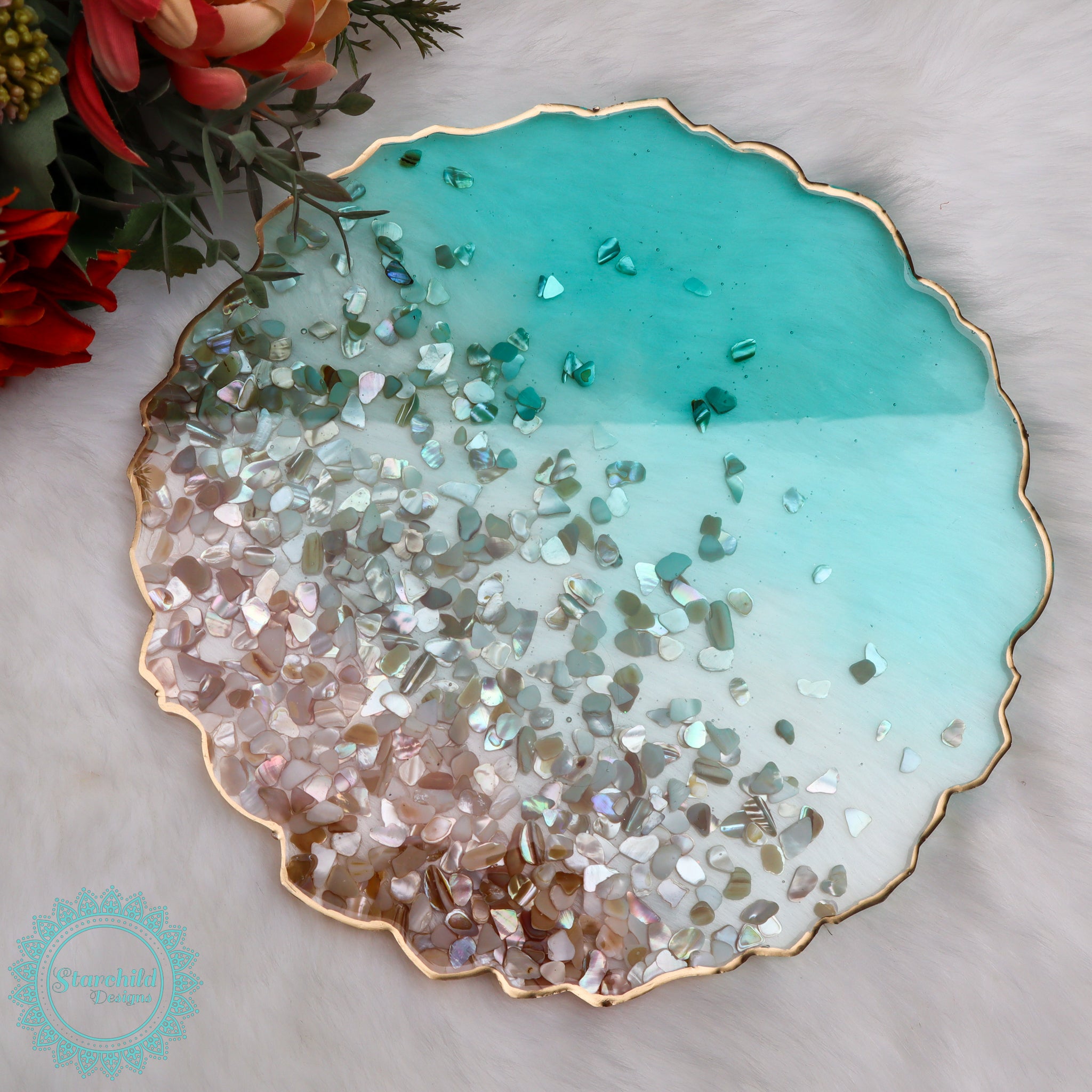 Large Irregular Round Tray - Silicone Mould, Epoxy Resin Art, Brisbane, Australia