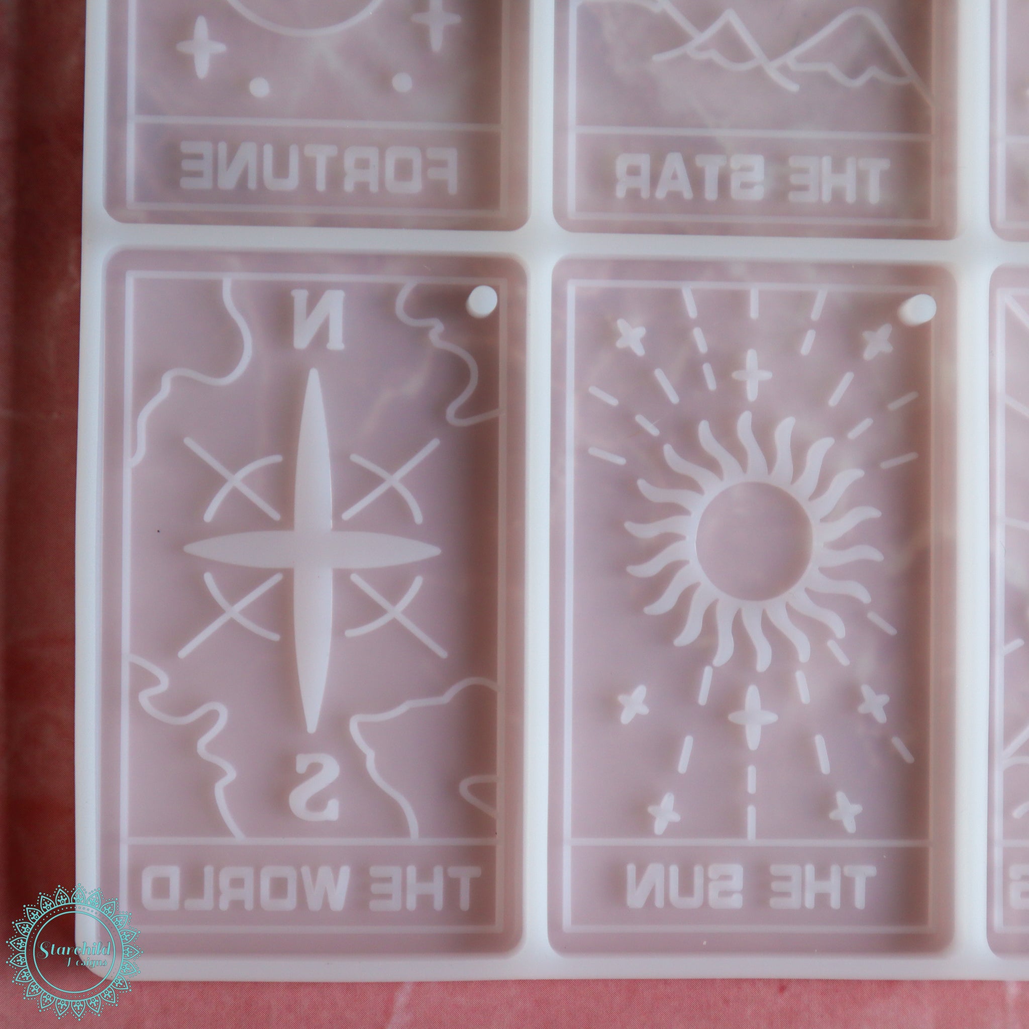 Tarot Card Keychain Silicone Mould - A Starchild Designed Mould!