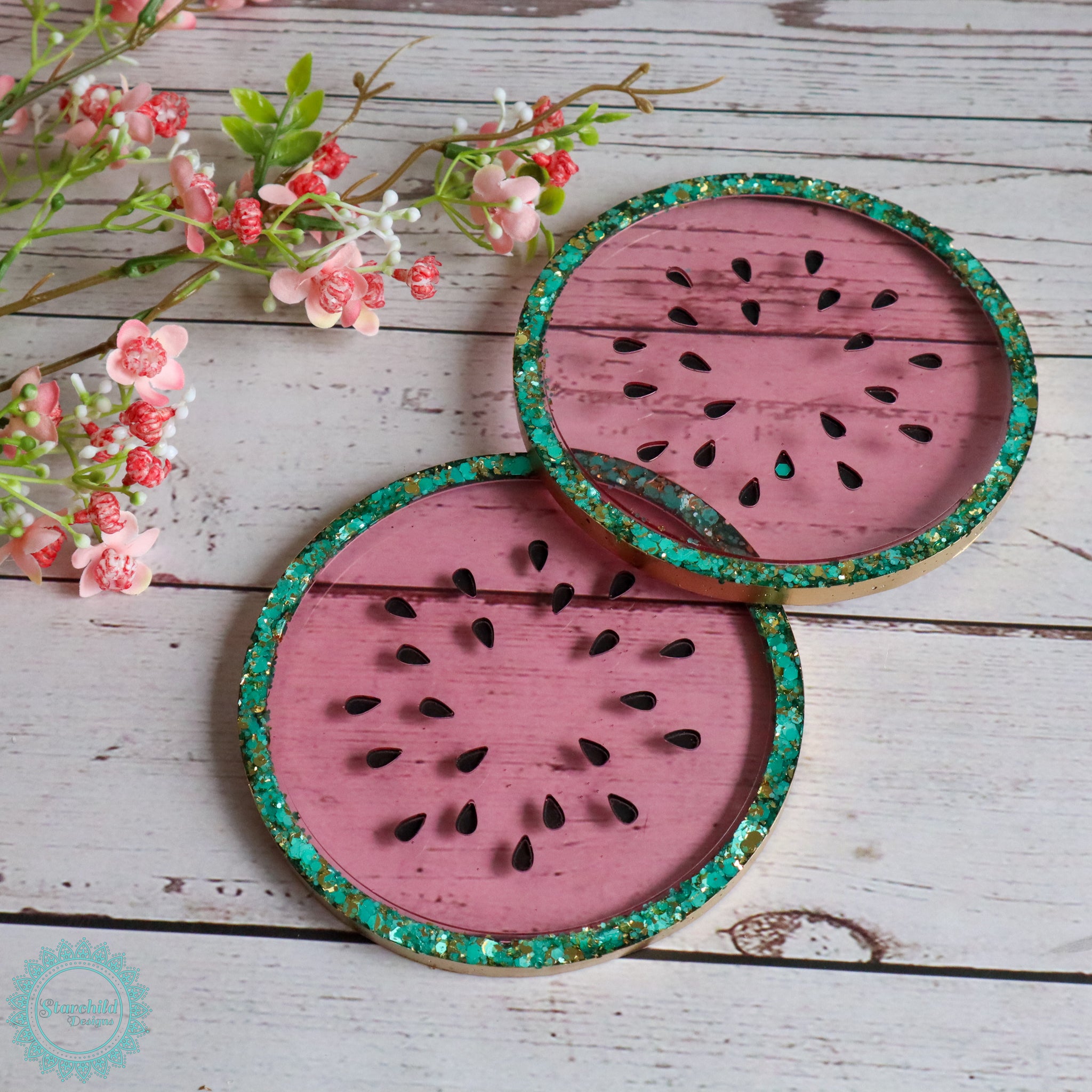 Watermelon Coaster Silicone Mould, Epoxy Resin, Brisbane, Australia