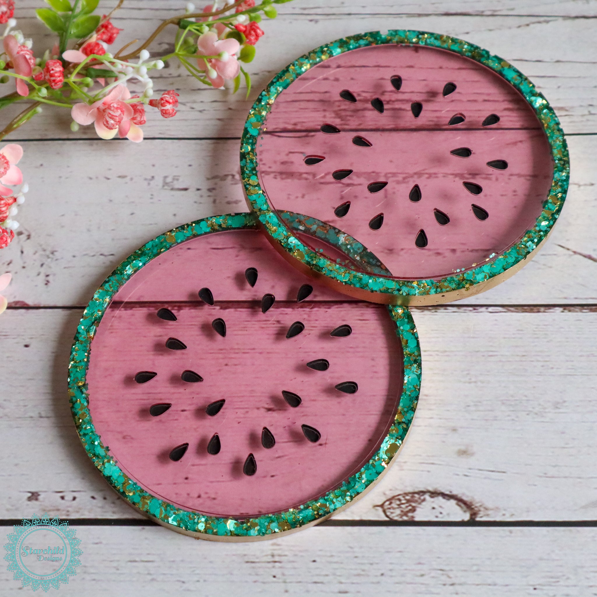 Watermelon Coaster Silicone Mould, Epoxy Resin, Brisbane, Australia