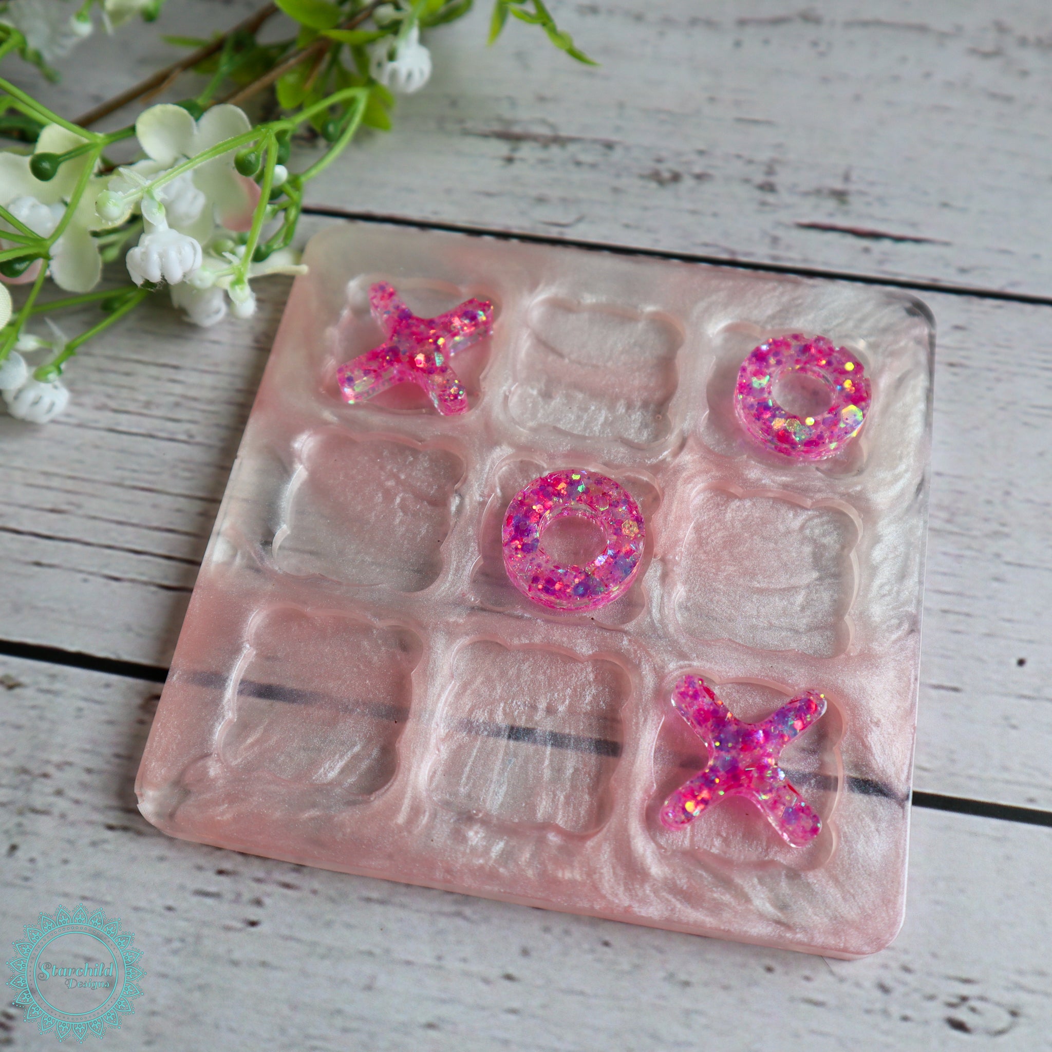 Noughts & Crosses/ Tic Tac Toe Game - Silicone Mould