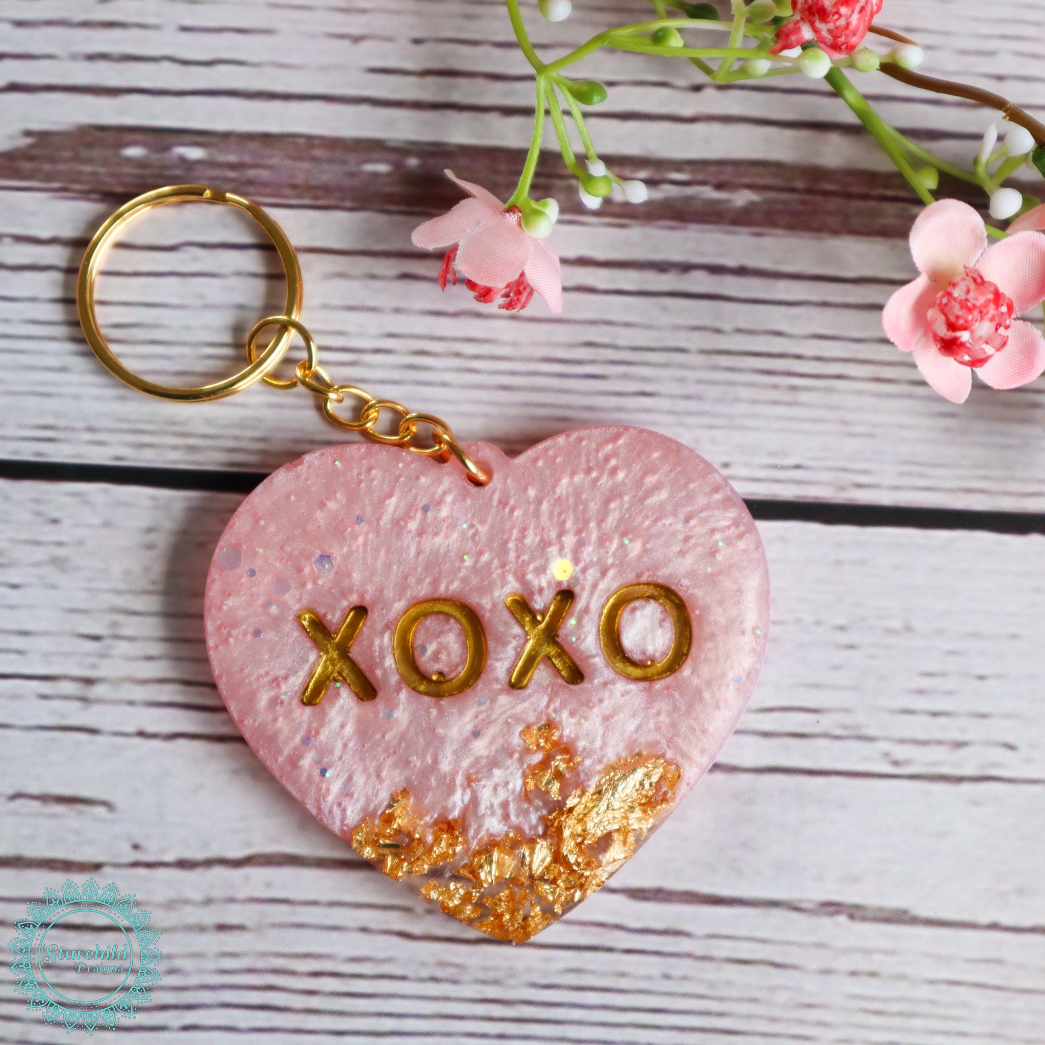 XOXO Heart Keychain Silicone Mould