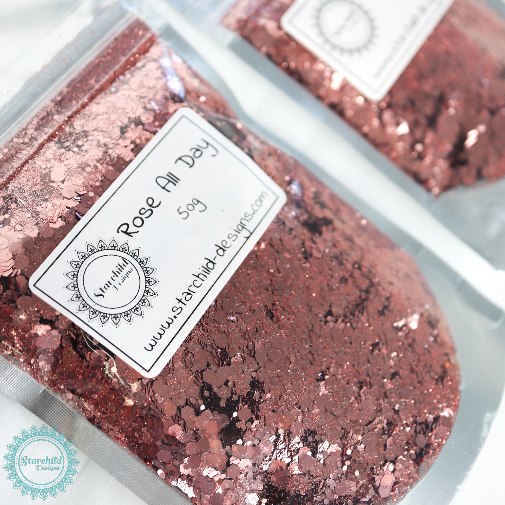 Rosé All Day - Metallic Chunky Glitter, Resin, Brisbane, Australia