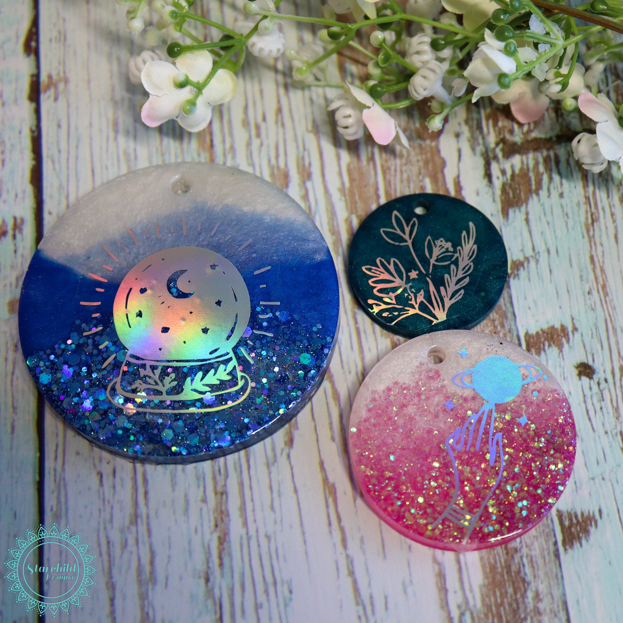 Magic Potion Moon Holographic Stickers - 45 Stickers