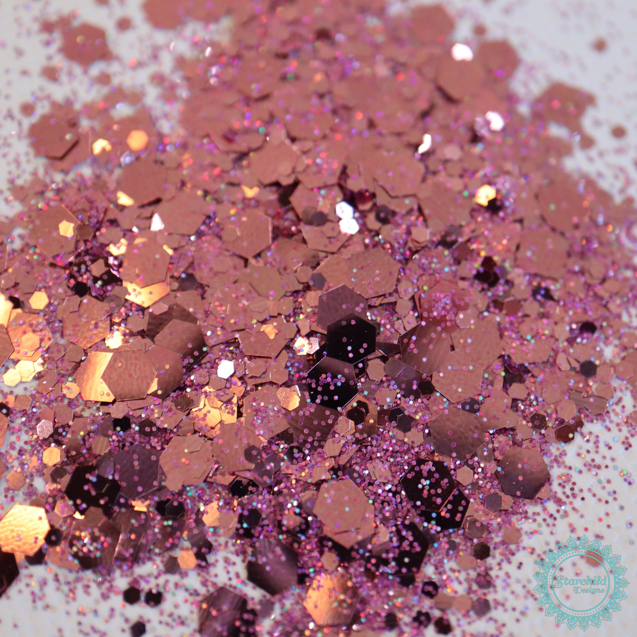 Lotus Flower - Metallic Chunky Glitter