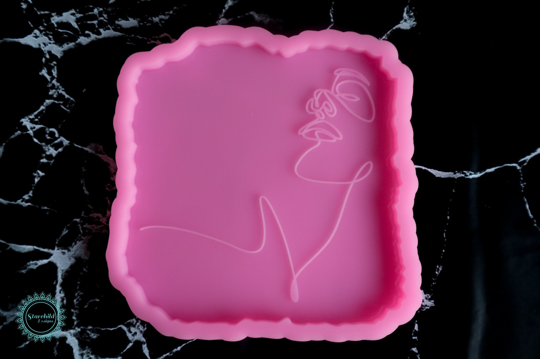 Abstract Goddess Coaster Silicone Mould, Epoxy Resin Art, Brisbane, Australia