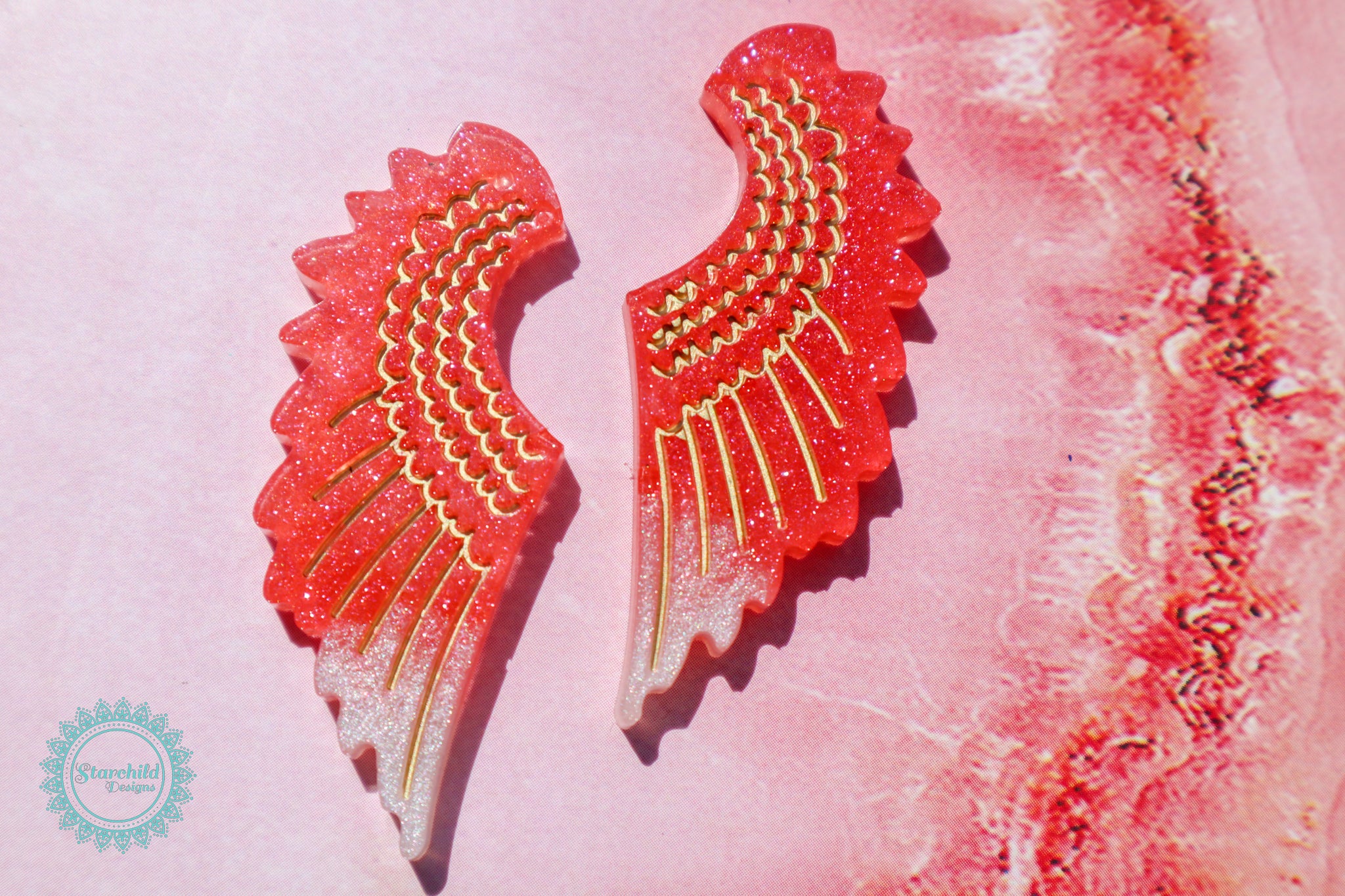 Angel Wing Feather Earrings Silicone Mould, Epoxy Resin Art, Brisbane, Australia