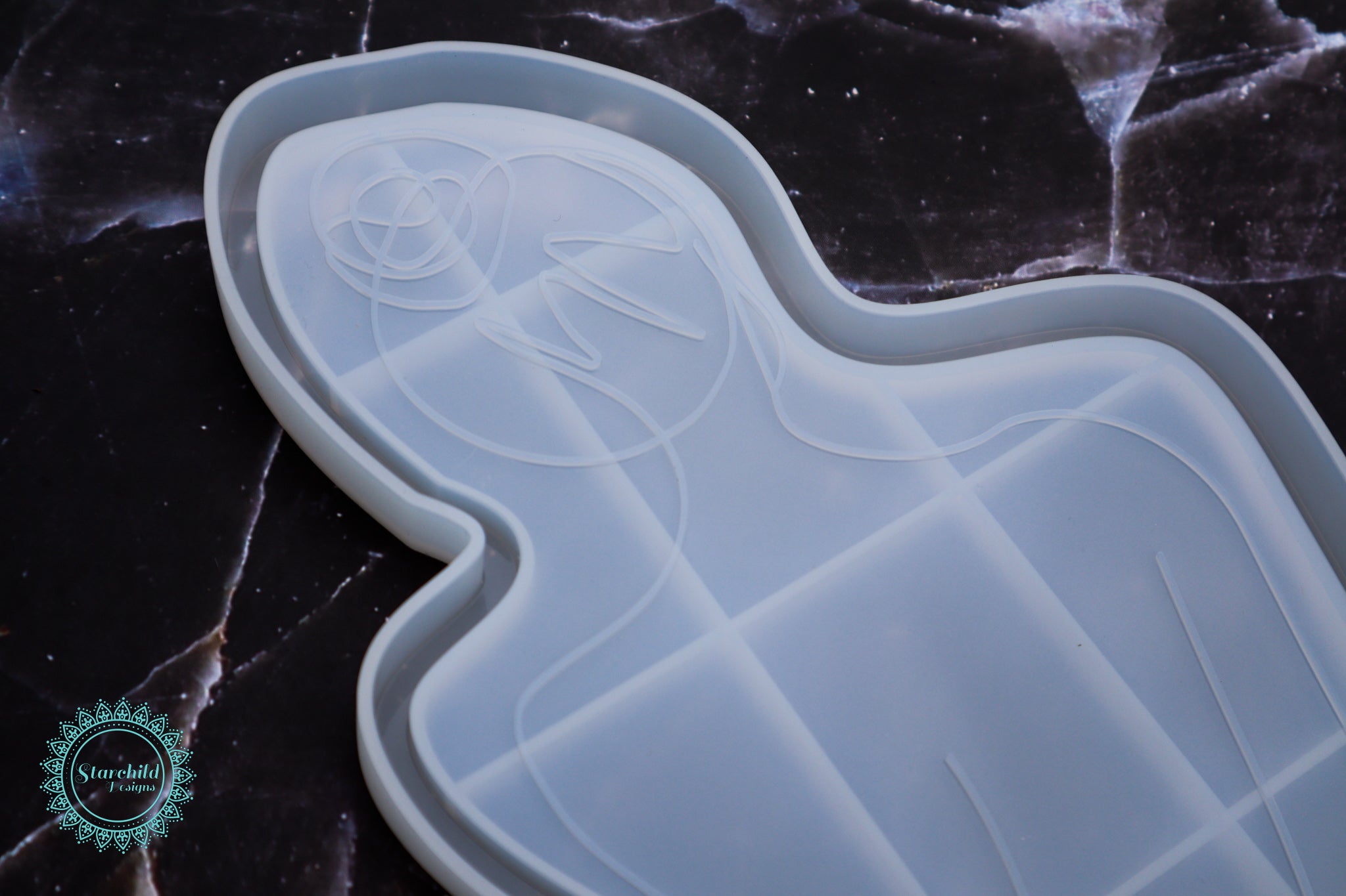 Abstract Female Body Tray Silicone Mould, Epoxy Resin Art, Brisbane, Australia