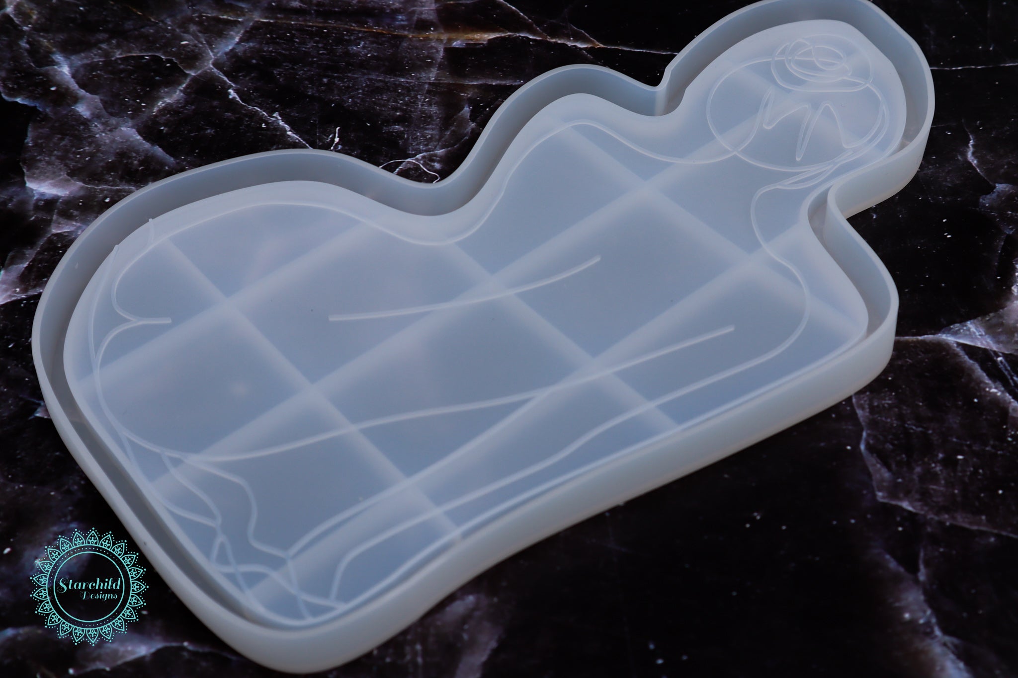 Abstract Female Body Tray Silicone Mould, Epoxy Resin Art, Brisbane, Australia