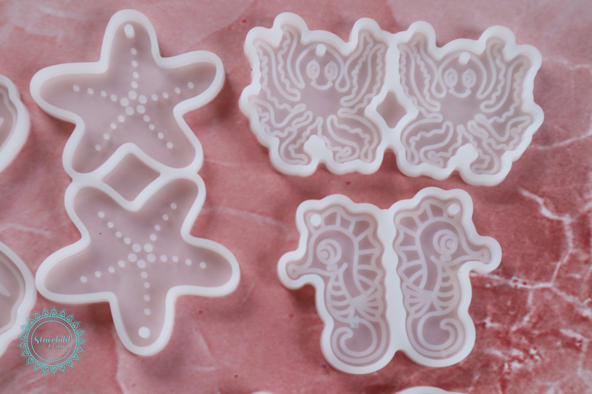 Beach Earrings (8 piece set) Silicone Mould, Epoxy Resin Art, Brisbane, Australia