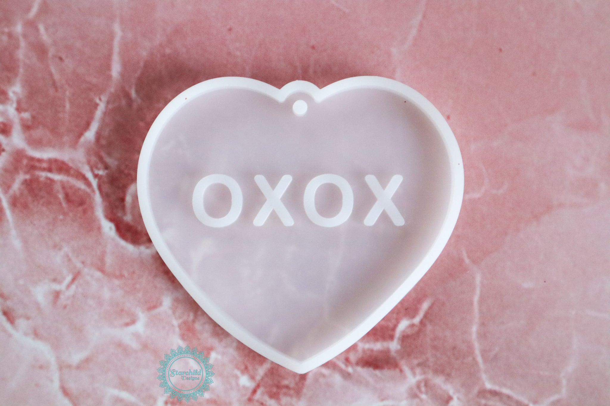 XOXO Heart Keychain Silicone Mould