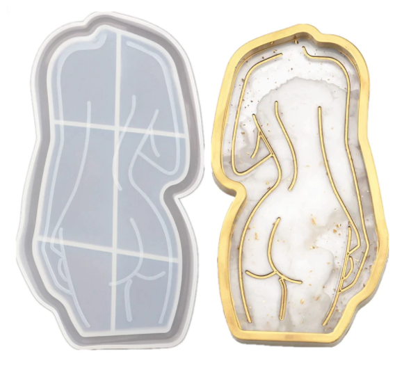 Nude Female Model Tray Silicone Mould, Epoxy Resin, Brisbane, Australia