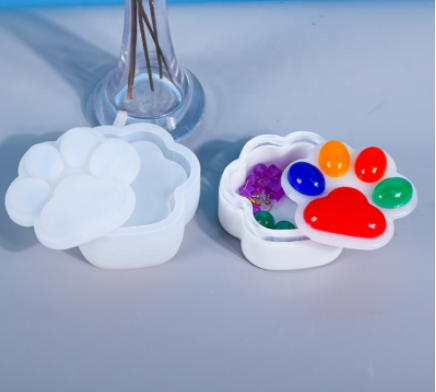 Pet Paw Trinket Box Silicone Mould, Epoxy Resin, Brisbane, Australia