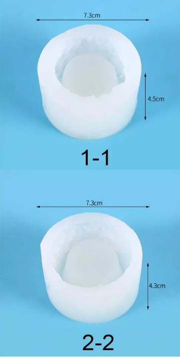 Druzy Crystal Pot Plant - Silicone Mould