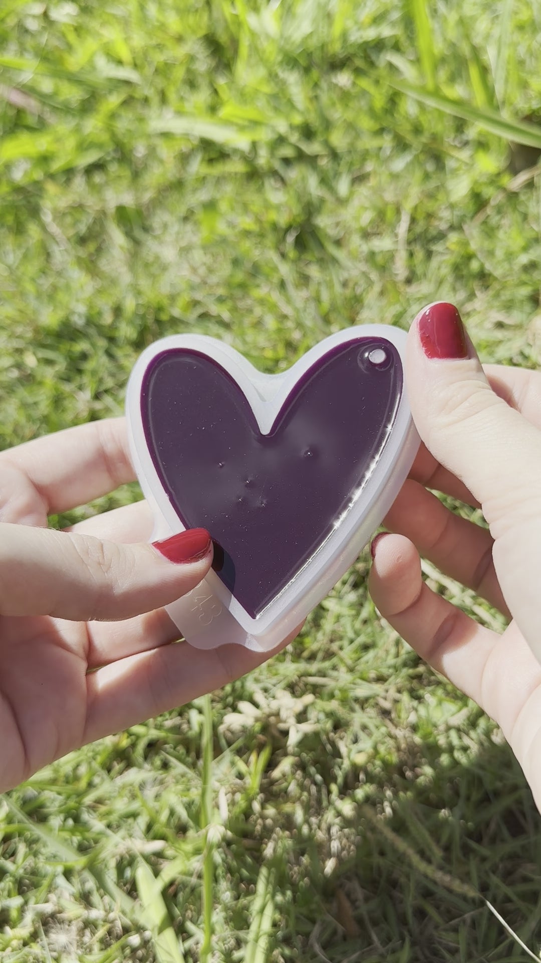 Holographic Star Heart Keychain - Silicone Mould