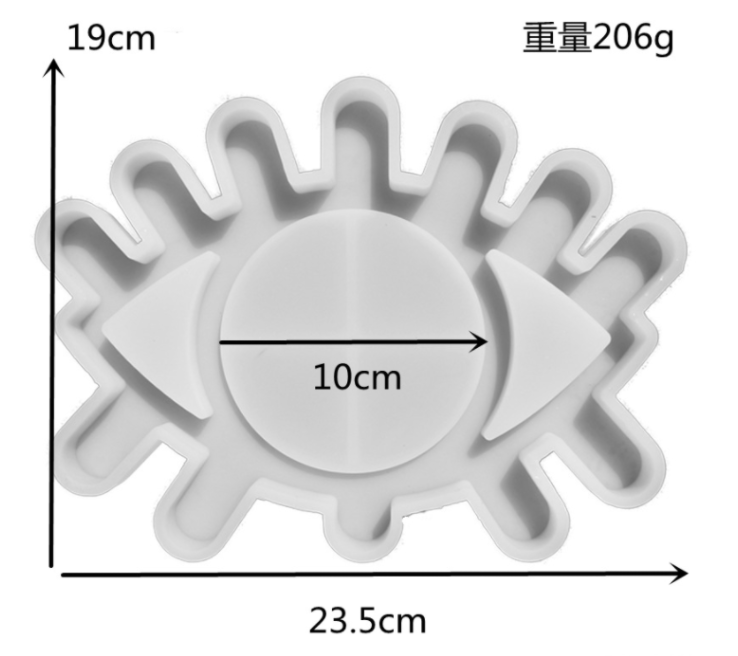 Evil Eye Tray Mirror Silicone Mould for epoxy resin, Brisbane, Australia