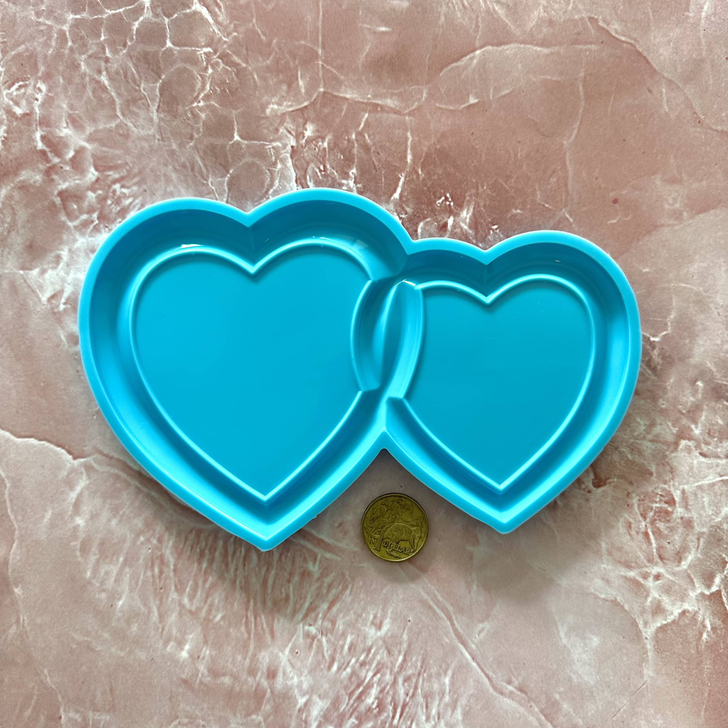 Double Heart Photoframe - Silicone Mould