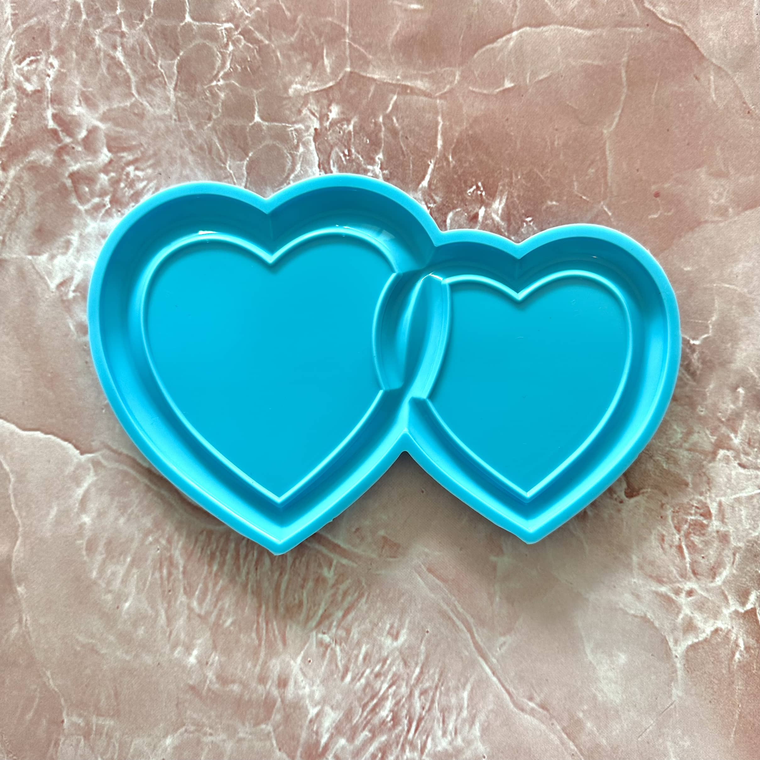 Double Heart Photoframe - Silicone Mould
