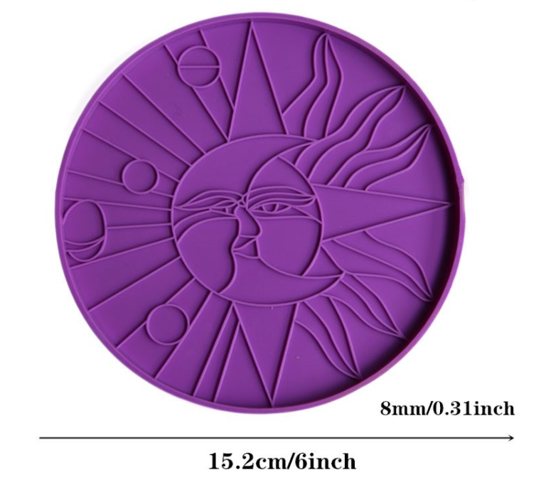 Sun Moon Coaster Silicone Mould, Epoxy Resin, Brisbane, Australia