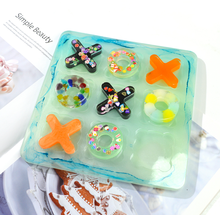 Noughts & Crosses Game Silicone Mould, Epoxy Resin, Brisbane, Australia